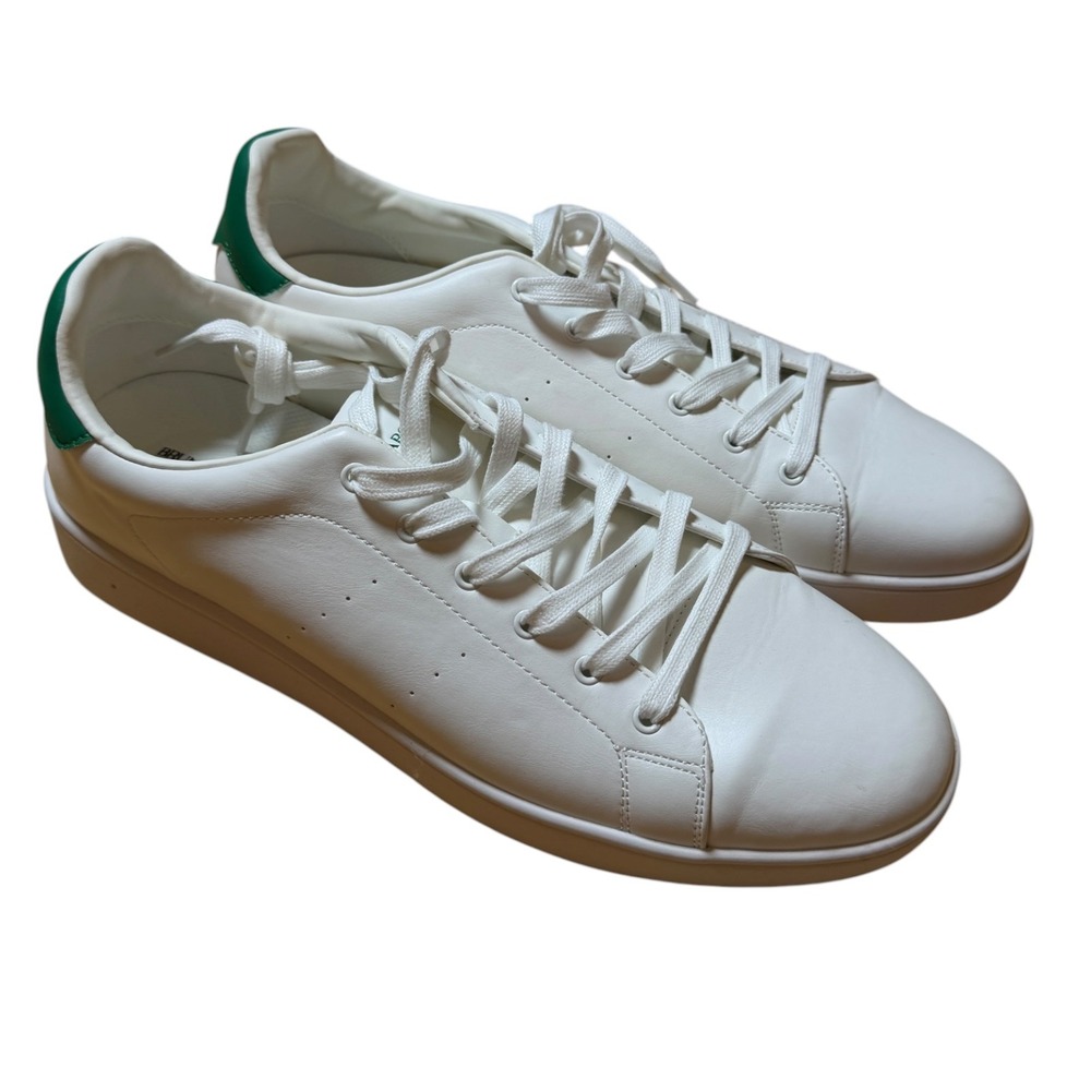 Bruno Marc Casual Sneakers Men Size 13 White Green New Low Top Fashion Shoes